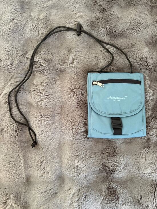 Eddie Bauer Other - Eddie Bauer Light Blue Crossbody Bag Good Used Condition